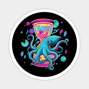 Space Time Squid – Cosmic Hourglass Odyssey Magnet